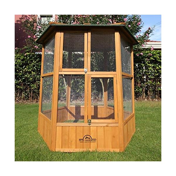 Pets Imperial® Voliera Esagonale in Legno