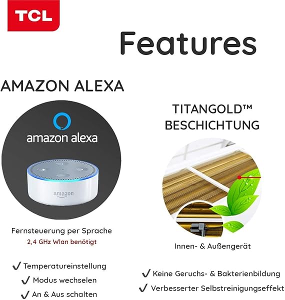 TCL 12000 BTU Quick Connector Klimagert Split Klimaanlage 35kW Modell XA21 QC