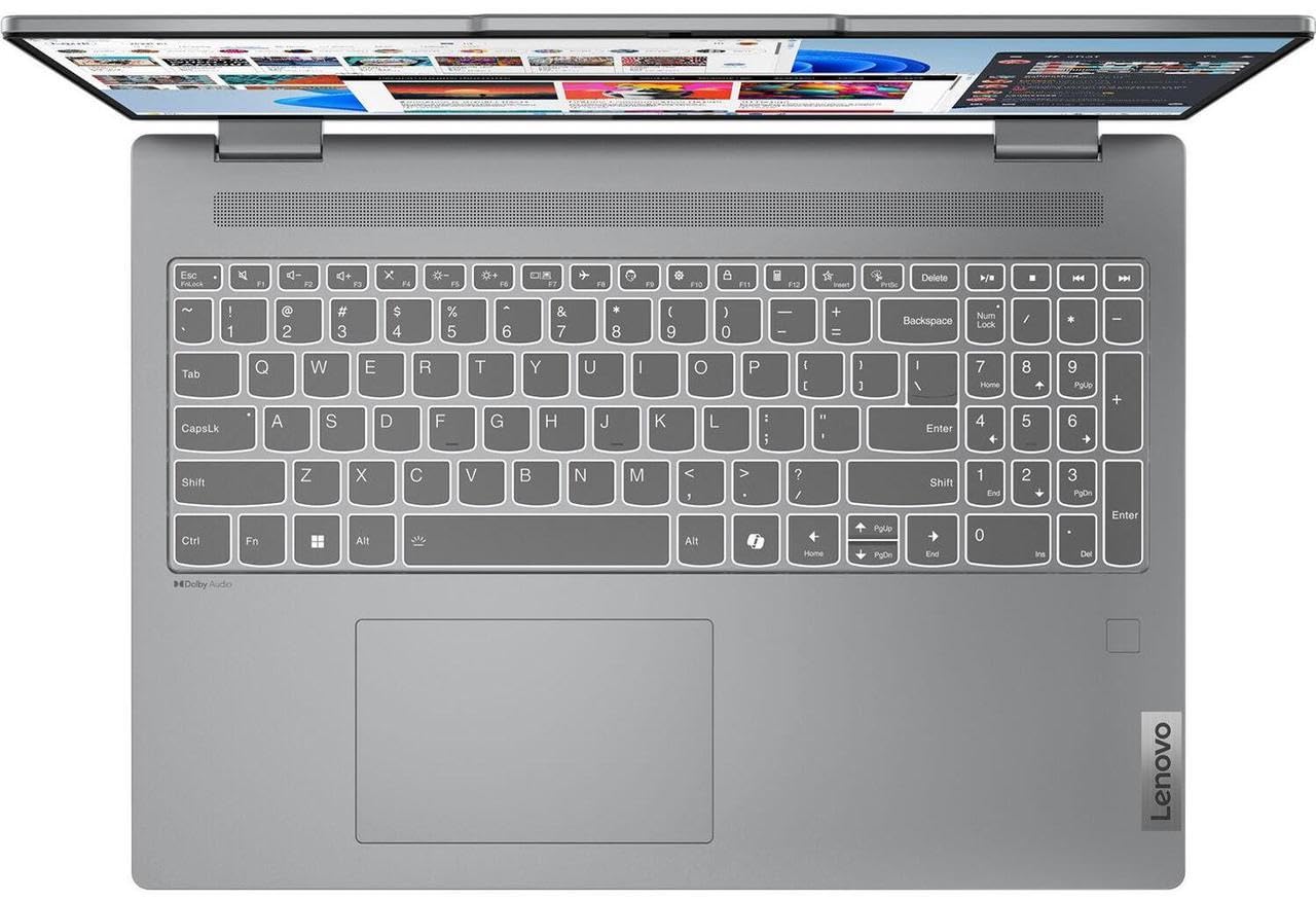 Lenovo IdeaPad 5 2-in-1 with AMD Ryzen 7 8845HS Processor, 16” WUXGA Touchscreen Display, 16GB LPDDR5X RAM, 1TB SSD, Digital Pen, Backlit KYB, FP Reader, and Win 11 Home
