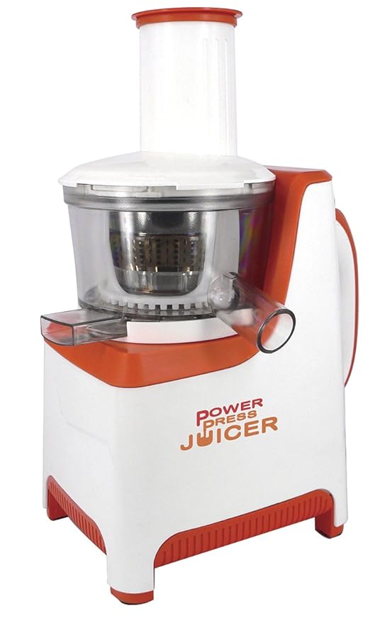 Windirect Power Press Juicer Exprimidor 250 W, Blanco y naranja: Amazon.es: Hogar