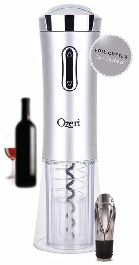 Ozeri Deutschland OW02A-S2 Nouveaux II Elektrischer Weinöffner, Silber