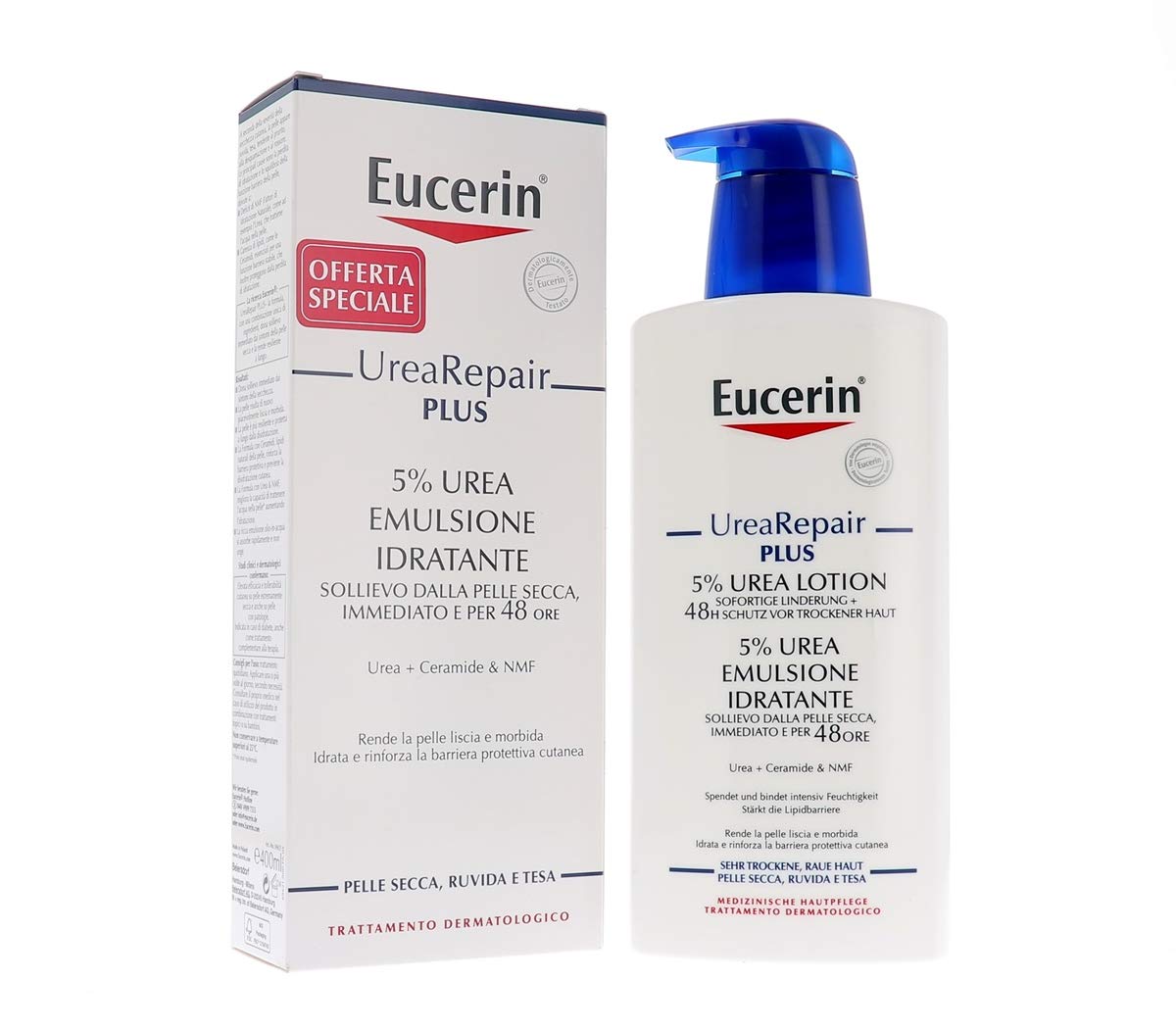 Eucerin Urea Repair Plus – Emulsion Idratante 5% Urea, 400 ml