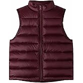 BESTORI Kids Boys Girls Winter Puffer Vest Lightweight Sleeveless Jacket with Pockets Quilted Full Zip Outerwear