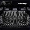 0beilita Kofferbakmat voor Volvo Xc90 2015 2017 2018 2019 Kofferbaktapijt Kofferbak Matten Auto Accessoires, Zwart beige