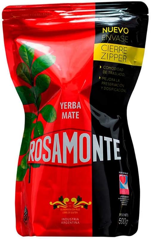 Mate Tee Rosamonte - 500g Zipper - wiederverschließbare Verpackung