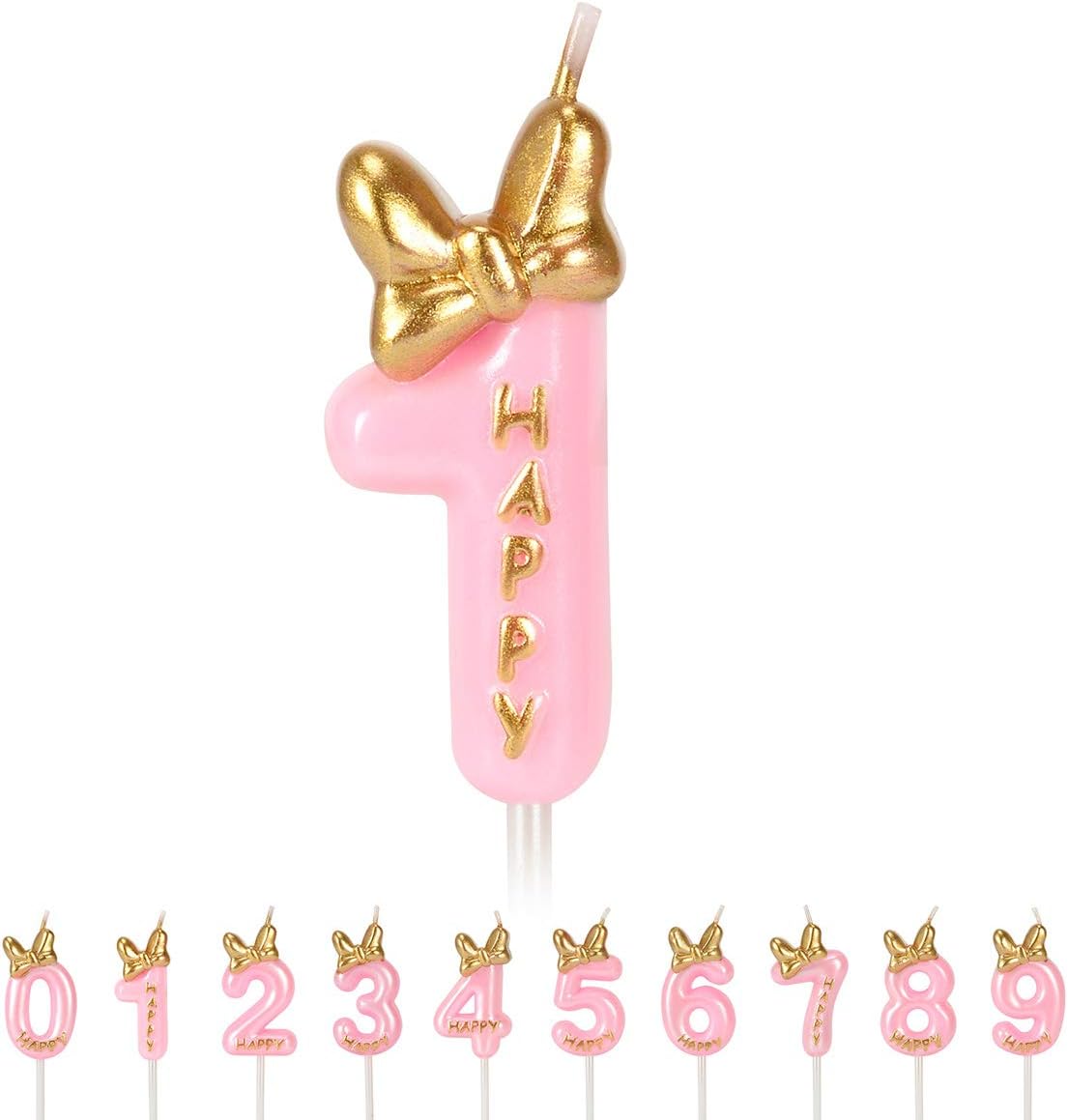 Birthday Candles Numbers for Kids Cake Topper Numeral Candle Party Wedding Anniversary Decorations