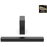 Hisense HS2100 2.1 Channel 240W Soundbar with Wireless Subwoofer, Powered by Dolby Audio, Roku TV Ready, Bluetooth 5.3/HDMI A