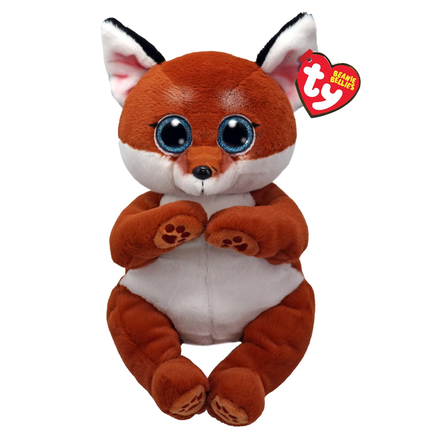 TY Witt Fox Beanie Bellies Medium - Squishy Beanie Baby Soft Plush Toys - Collectible Cuddly Stuffed Teddy