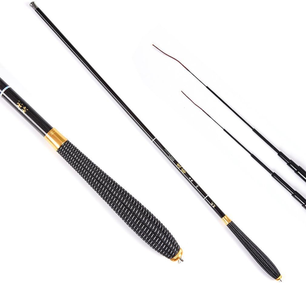 Kuyes Power Hard Carbon Fiber Rock Fishing Rod Fishing Stream Rod (3.6m/11.81ft)