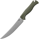 Benchmade Meatcrafter Hunting Knife, CPM-154 Steel Blade (15500-04) | Dark Olive Santoprene handle, Trailing-Point blade