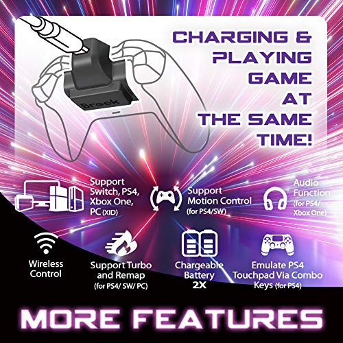 Brook Xbox One Adapter X One Wireless Rechargeable 2X Battery Extra XL Converter for Xbox One