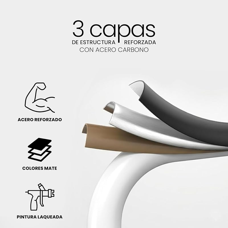 Escada dobrável de 4 degraus, antiderrapante, leve