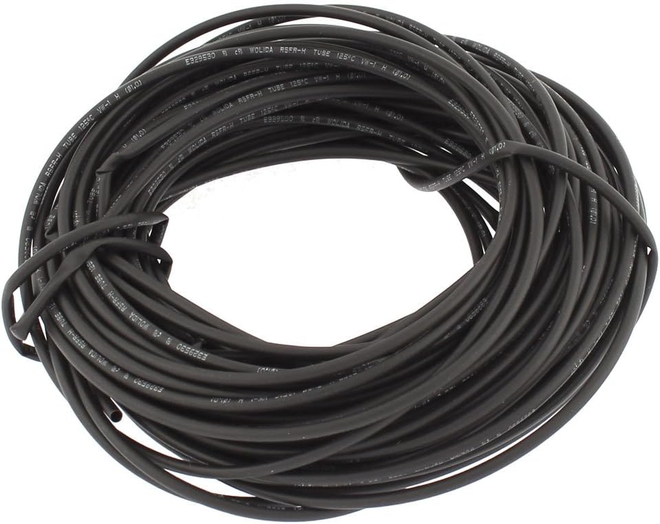 Sourcingmap® Wire Cable Sleeving Heat Shrink Tubing Wrap Sleeve 10M Long 1mm Dia, Black