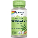 SOLARAY Tongkat Ali 400 mg - Longjack Tongkat Ali for Men - Herbal Support for Men's Health and Vitality - Vegan, Non-GMO, Lab Verified - 60 Servings, 60 VegCaps