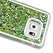 Samsung Galaxy S7 Edge case,Crosstree Liquid, Appmax Cool Quicksand Moving Stars Bling Glitter Floating Dynamic Flowing Case Liquid Cover for galaxy s7 edge. (Star Green)