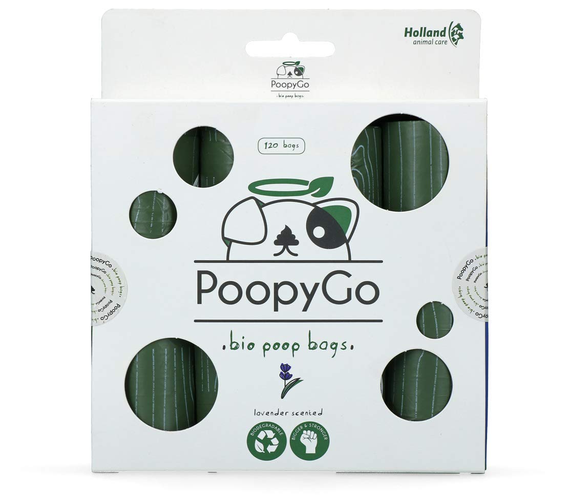 Holland Animal Care PoopyGo - 120 environmentally friendly poo bags with lavender scent - 1 piece