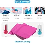 Sukeen 4 Pack Cooling Towel 40x12 Ice Towel Microfiber Yoga Gym Running view 8