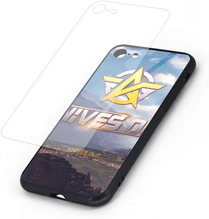 Amazon 人気限定 Knives Out 荒野行動 Apple Iphone 7 7s 8 8s 通用携帯のケース カップル用ガラスのスマホケース 4 7in アイホン7 Iphone8電話カバー 男女兼用 二次元新品同人グッズ保護殻 高品質個性 インスタ贈り物 家電 カメラ オンライン通販
