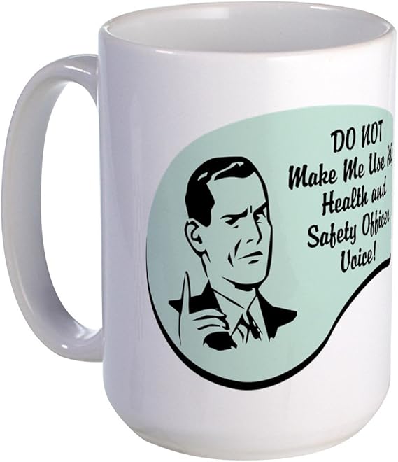 CafePress Health and Safety Officer Voice Large Mug Coffee Mug