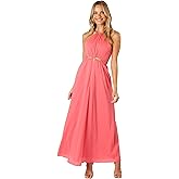 Petal & Pup Womens Carton Halterneck Maxi Dress
