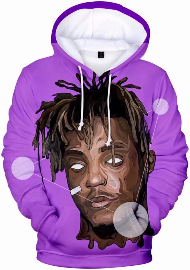 Juice Wrld Hoodie 3D Printed Hooded Pullover Sweatshirt for Unisex
