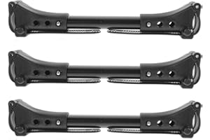 KOMBIUDA 3pcs Universal Stroller Connector Twin Stroller Connection Accessories Black Aluminum