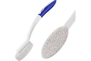 GYOTUU Long Handle Pumice Stone, Exfoliating Dead Skin Remover with 35cm Handle for Easy Foot Care - Suitable for Pedicure, Massage and Scrubbing