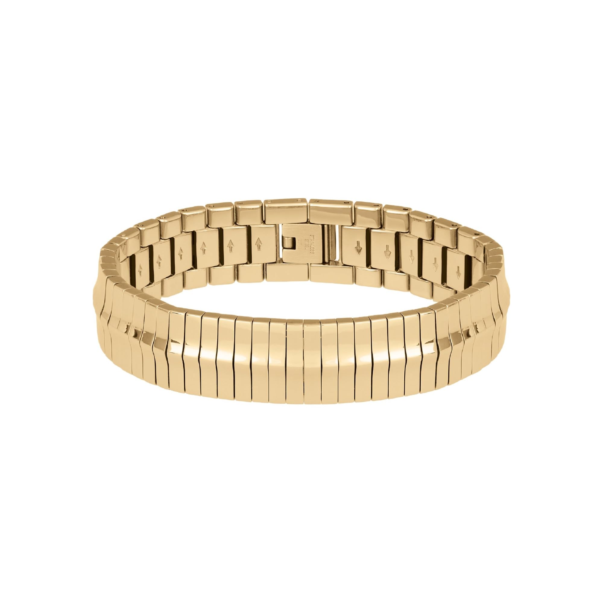 BREIL JEWEL Ladys' SINUOUS collection, IP COLOURED STAINLESS STEEL BRACELET 20CM, GOLD color with NO STONES - TJ2943