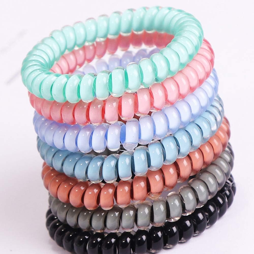 YNRTLQX Fashion Rubber Elastic Hair Phone Line Hair Ropes Candy Colors Hair Accessories For Women