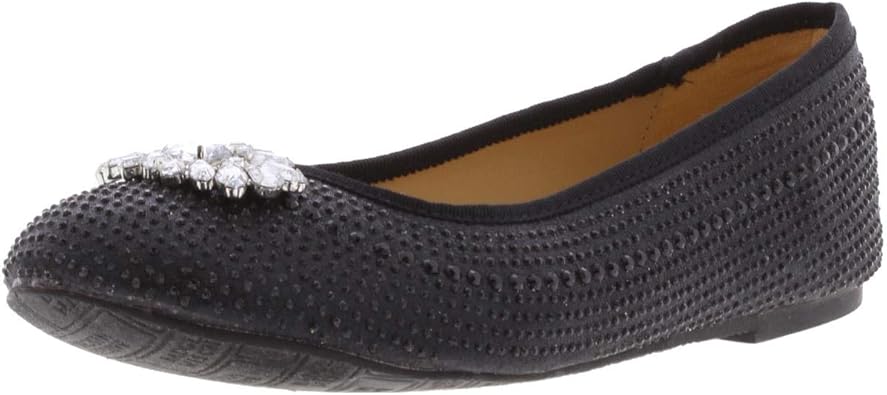 badgley mischka embellished flats