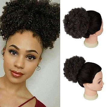 Amazon Com Afro Puff Drawstring Ponytail For Black Women Short