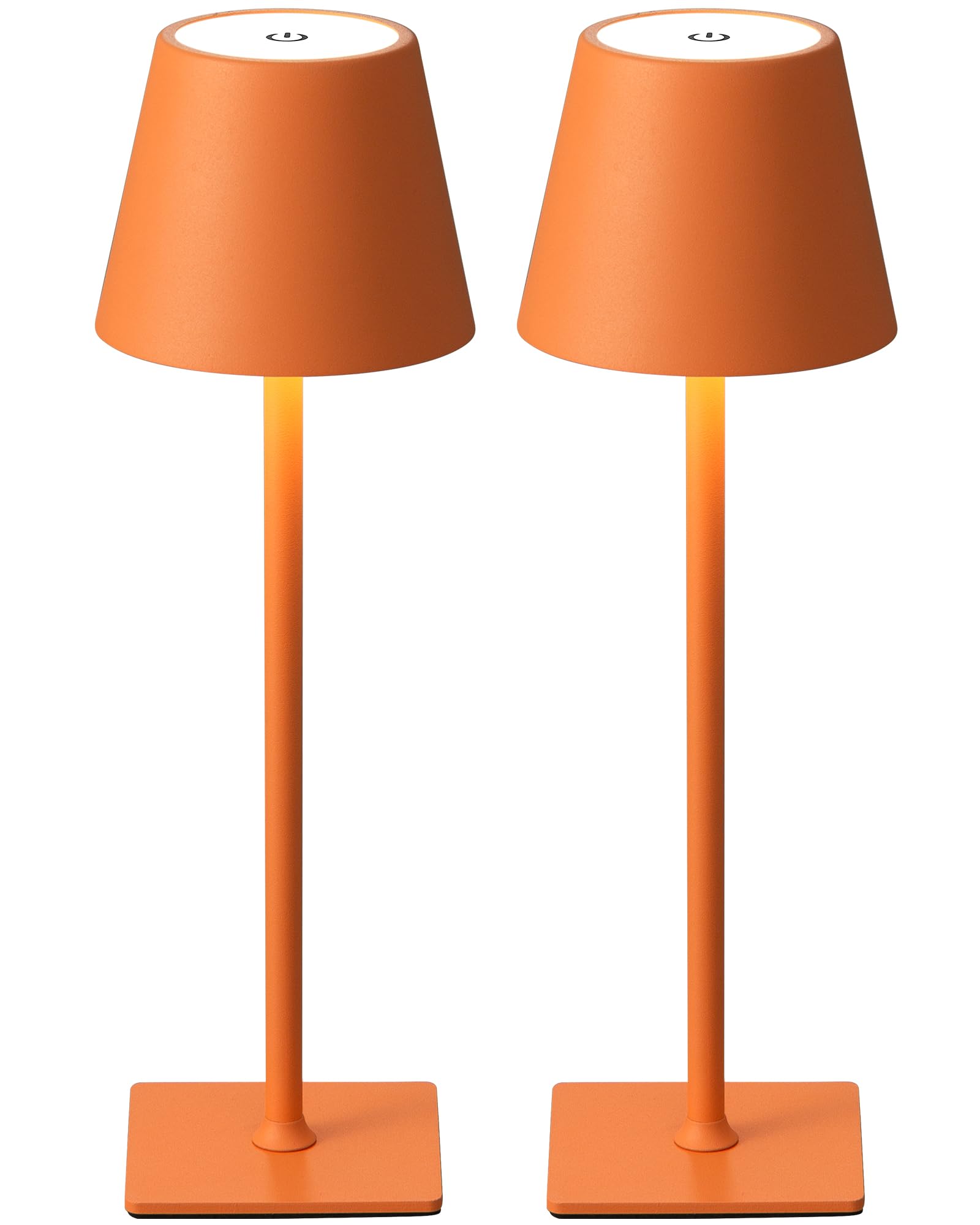 Photo 1 of **ONLY 1LAMP**KDG 2 Pack Cordless Table Lamp,Portable LED Desk Lamp, 4000mAh Battery Operated, 3 Color Stepless Dimming Up, for Restaurant/Bedroom/Bars/Outdoor Party/Camping/Coffee Shop Night Light(Orange)