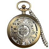 Fogitbok Vintage Quartz Pocket Watches for Men with