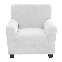 XYMHUN Velvet Plush 2 Pieces Chair Covers for