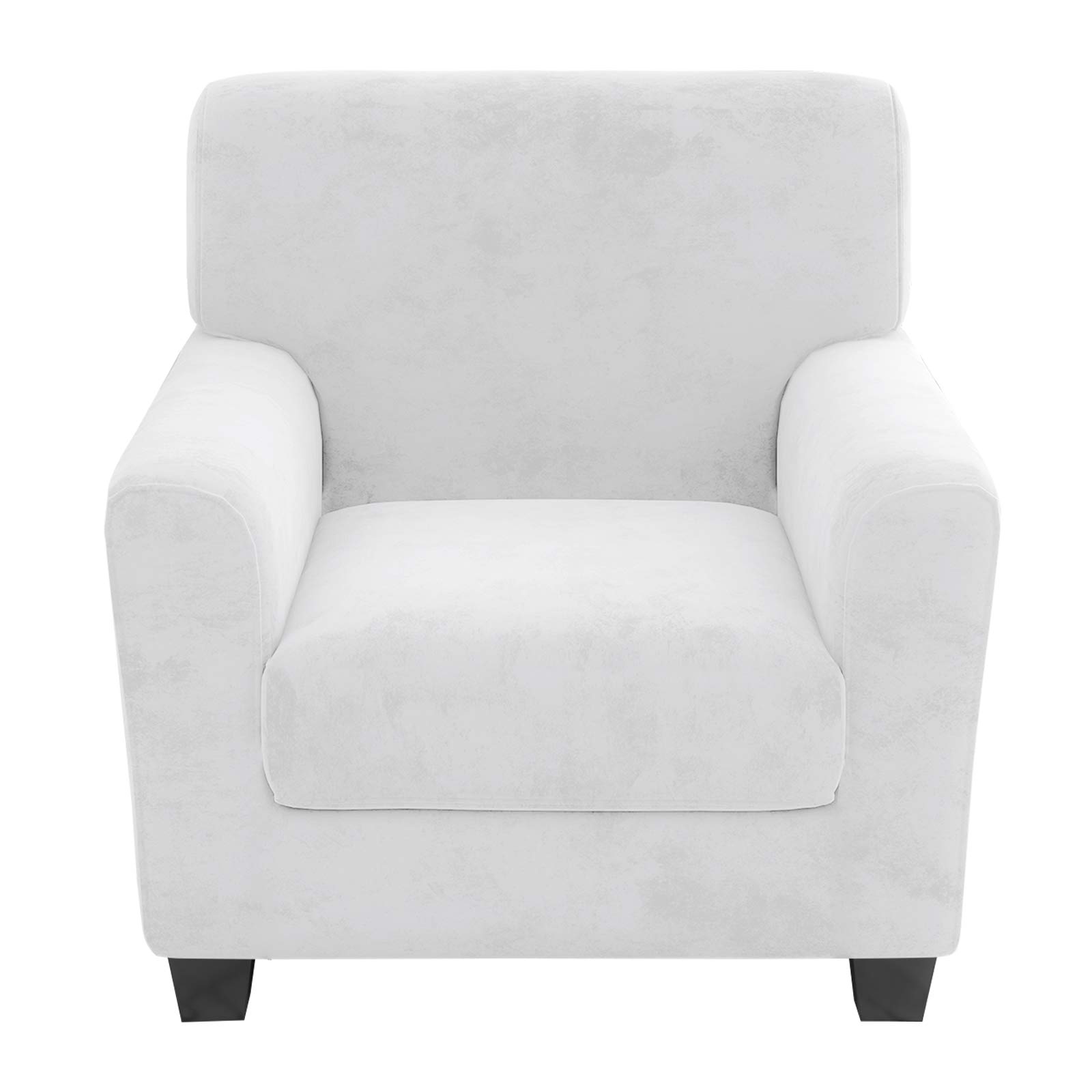 XYMHUN Velvet Plush 2 Pieces Chair Covers for