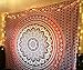 Queen Pink Tapestry Wall Hanging Ombre Wall Tapestry Indian Mandala Tapestry Bohemian Tapestry Hippie Tapestry Psychedelic Tapestry Wall Decor Large Boho Tapestries for Bedroom Dorm Decor