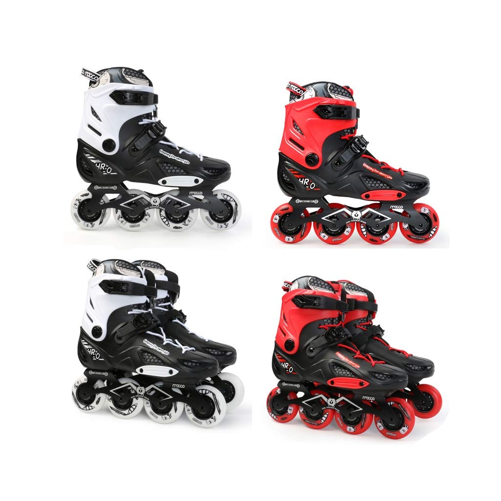 国際ブランド インラインスケート インラインスケート 大人用1列スケート 4ラウンドのローラースケート プロスケート靴 フルセット 初心者 大学生 2色 ホイールが点滅しない 色 白 サイズ さいず 35 Eu 4 Us 3 Uk 22 5cm Jp B07r3qzcp7 44 Eu 11 Us 10 Uk 27cm