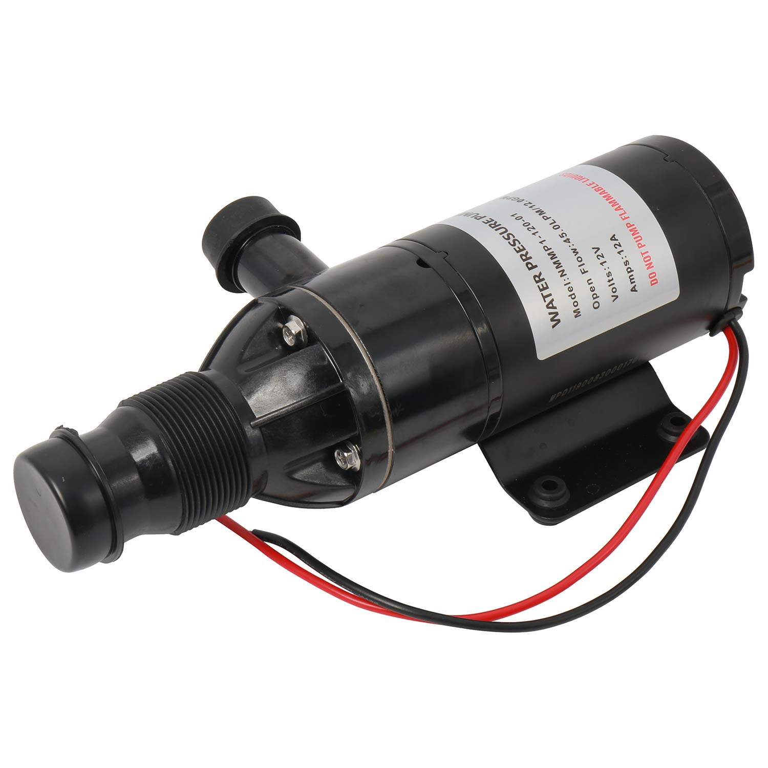 NovelBee 12V 12 GPM Macerator Pump,Waste Water Pump for Boat Camper Home Industry