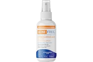 AcneFree Hypochlorous Acid Soothing Spray for Face & Body – Redness Relief Mist for Acne-Prone, Sensitive, or Irritated Skin – Gentle Daily Spray for Breakout Support & Skin Barrier Balance – 4 ounce