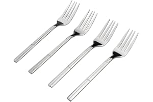 Saedy 12 Piece Dessert Forks, Stainless Steel Salad Fork Set