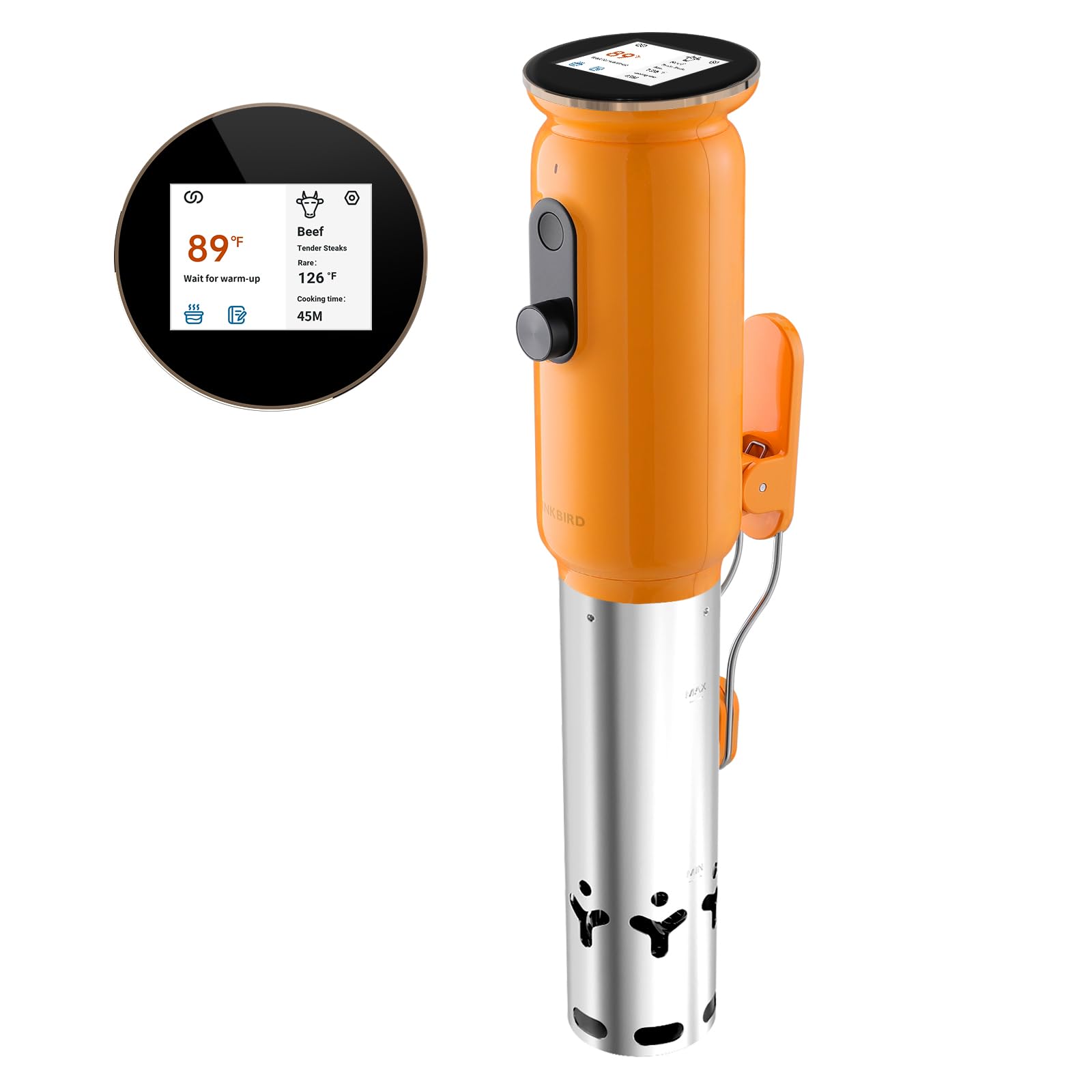 Photo 1 of WiFi Sous Vide Cooker ISV-101W-INKBIRD 1000 Watts Sous Vide Machine Thermal Immersion Circulators 3D Water Circulation Heating with App Preset and Machine Recipes, Pre-alarm (ISV-101W)