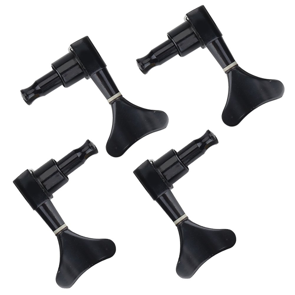 Bass Tuning Pegs, 2L 2R Electric Bass Tuning Head Totally Sealed Tuning Peg Zinc Alloy Machine Tuners for Electric Bass