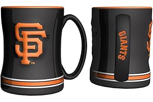 BOELTER BRANDS San Francisco Giants Black 14oz. Ceramic Relief Mug