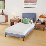 PayLessHere | 6 Inch Twin Mattress | Medium Firm Gel Memory Foam Mattress | White | with Washable Zipper Cover | for Pressure-Relieving Cool Sleep | Bed in a Box, CertiPUR-US Certified