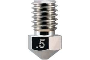 MICRO-SWISS Microswiss Plated Wear Resistant Nozzle RepRap - M6 Thread 1.75mm V6 Compatible (.5mm)