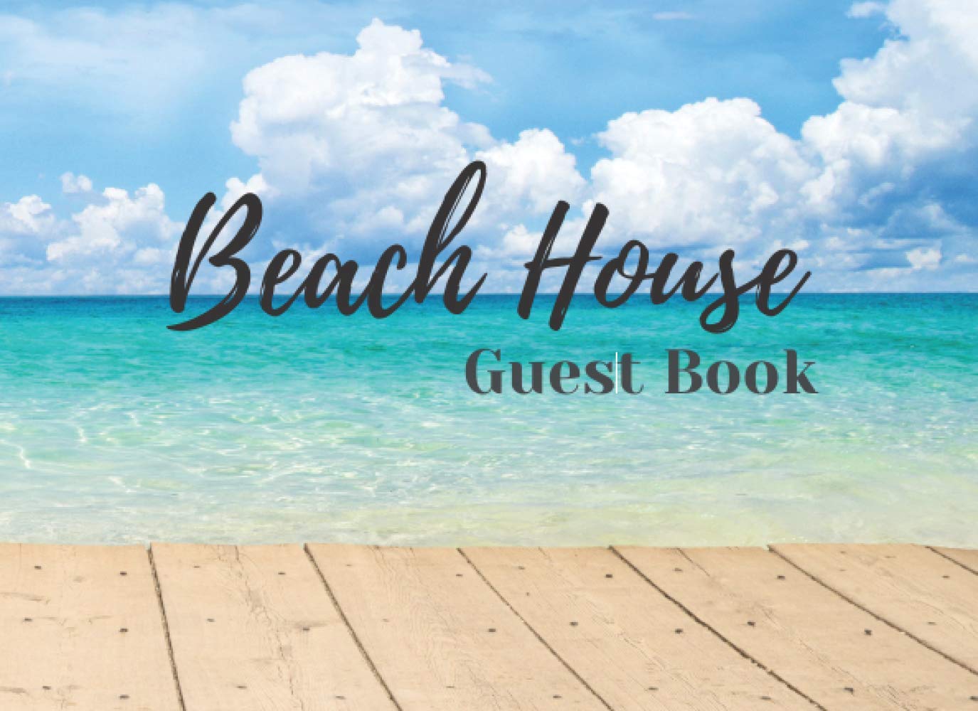 Amazoncom Beach House Guest Book Visitor Sign In For Guest House