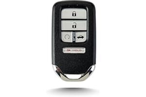 RemoteMatch 5 Button Smart Keyless Remote Controller with Uncut Blade for 2016-2018 Honda Civic FCC ID:KR5V2X 433 MHz
