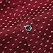 MUSE FATH Men’s Printed Dress Shirt-Cotton Casual Long Sleeve Shirt- Interview Dress Shirt-Wine Red-S