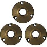 Cheopha Solid Brass Landscape Light Base Mount Bracket Surface Mount for Landscape Lights, Tree Light Fixture Accessories - A
