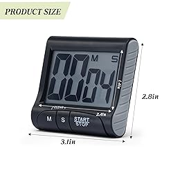 Large LCD Display Kitchen Timer -Magnetic Digital